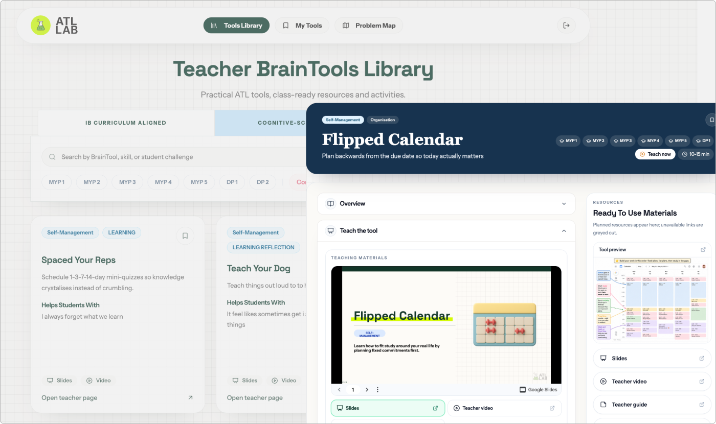 BrainTools Lab | Tools for schools to build the skills AI can't replace